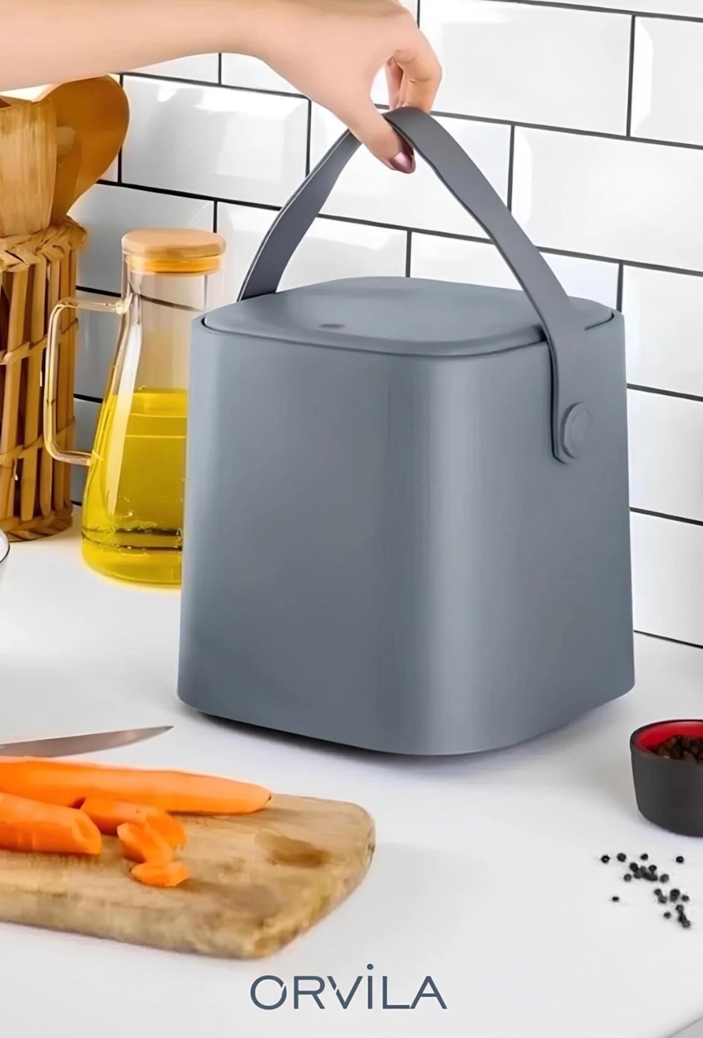 سطل زباله رومیزی جنس ترک