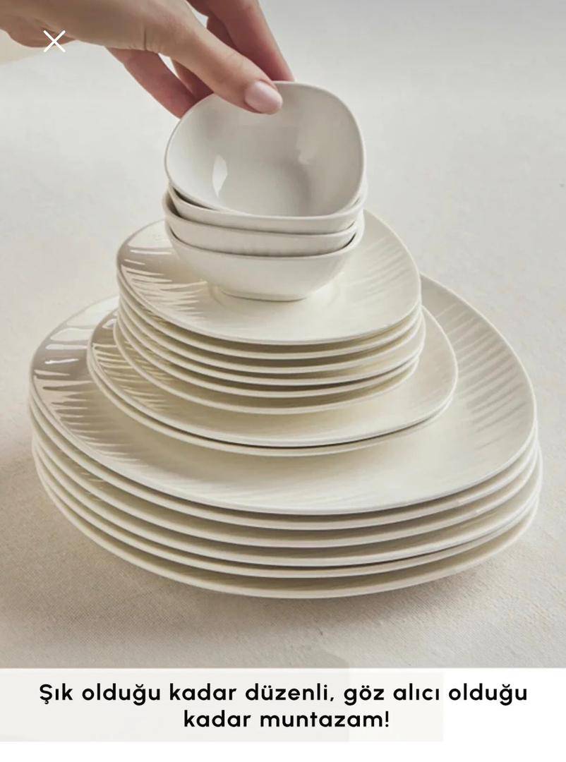 سرویس صبحانه 26 پارچه 6 نفره کاراجا مدل Oyster