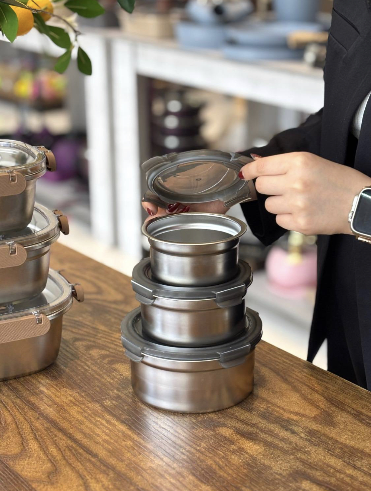 ظرف نگهدارنده( FESH BOX) استیل وارداتی