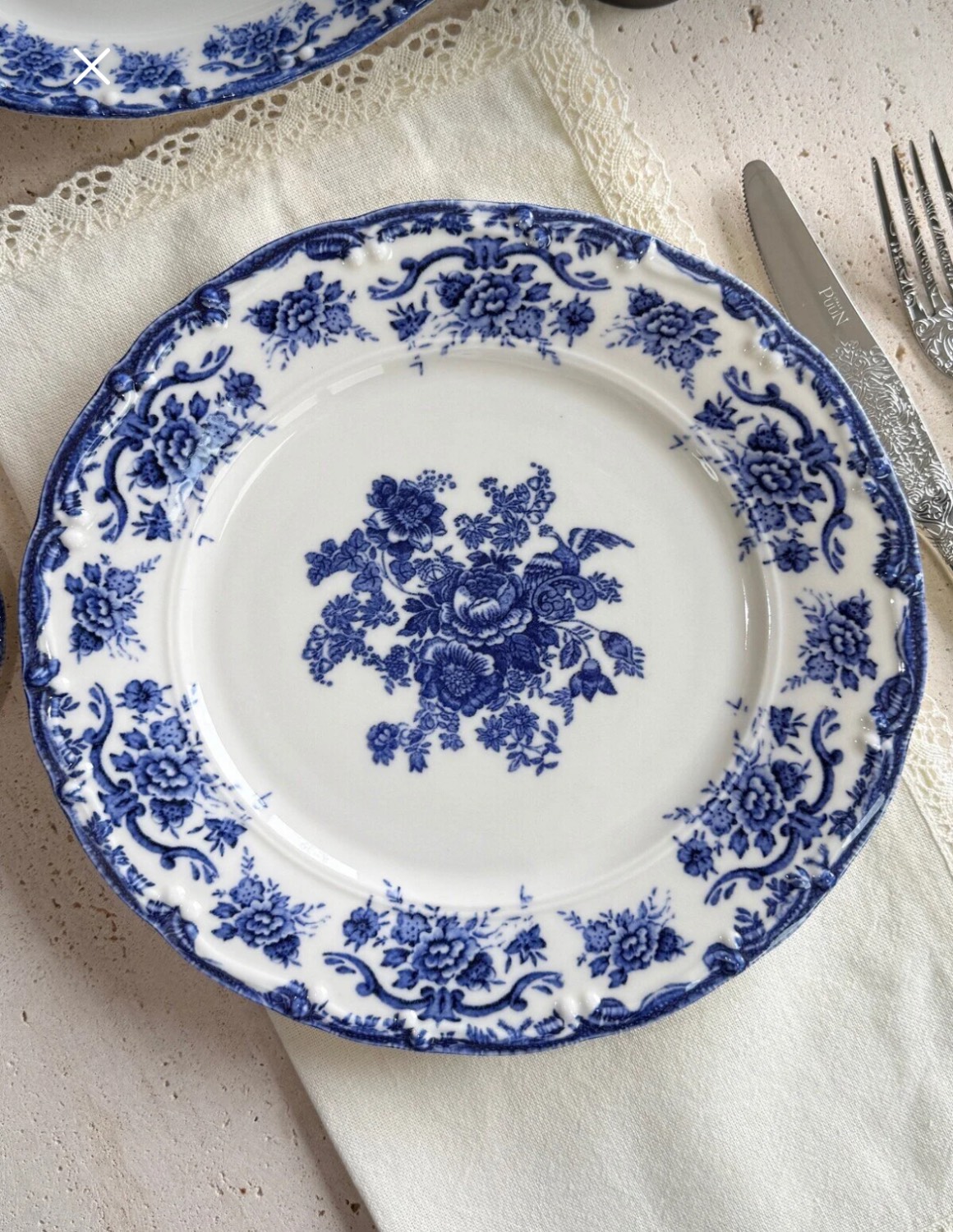 ست صبحانه ۶ نفره طرح گل وینتیج | مدل Antique Rose