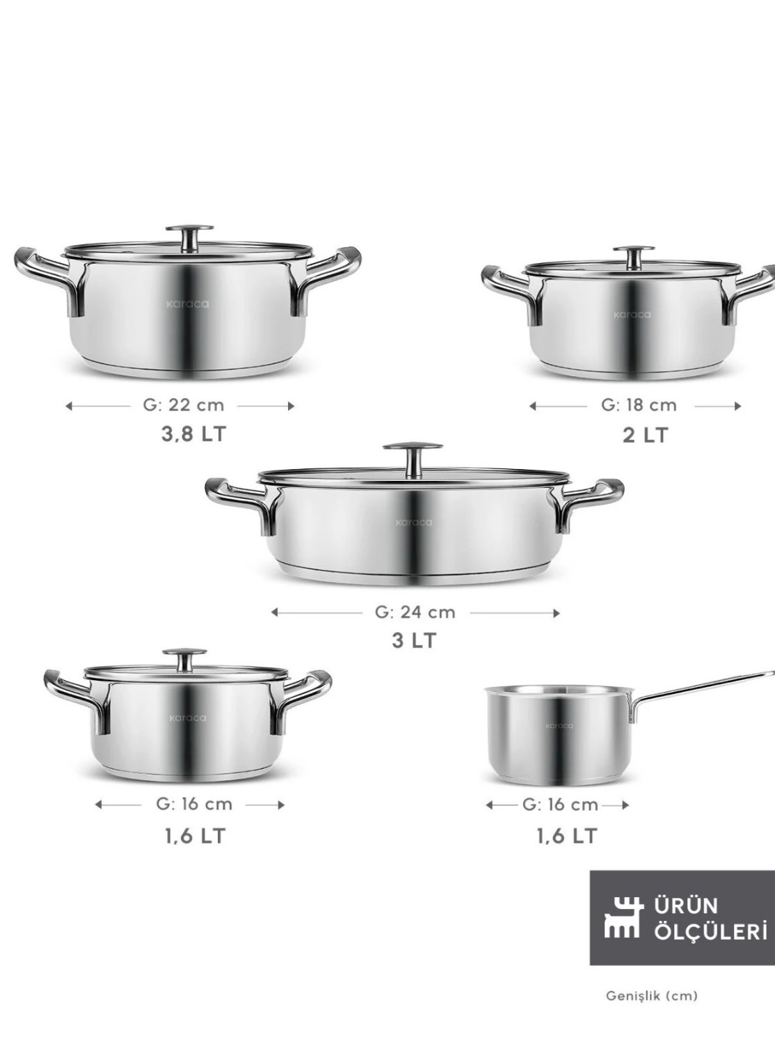 سرویس 9 پارچه استیل کاراجا