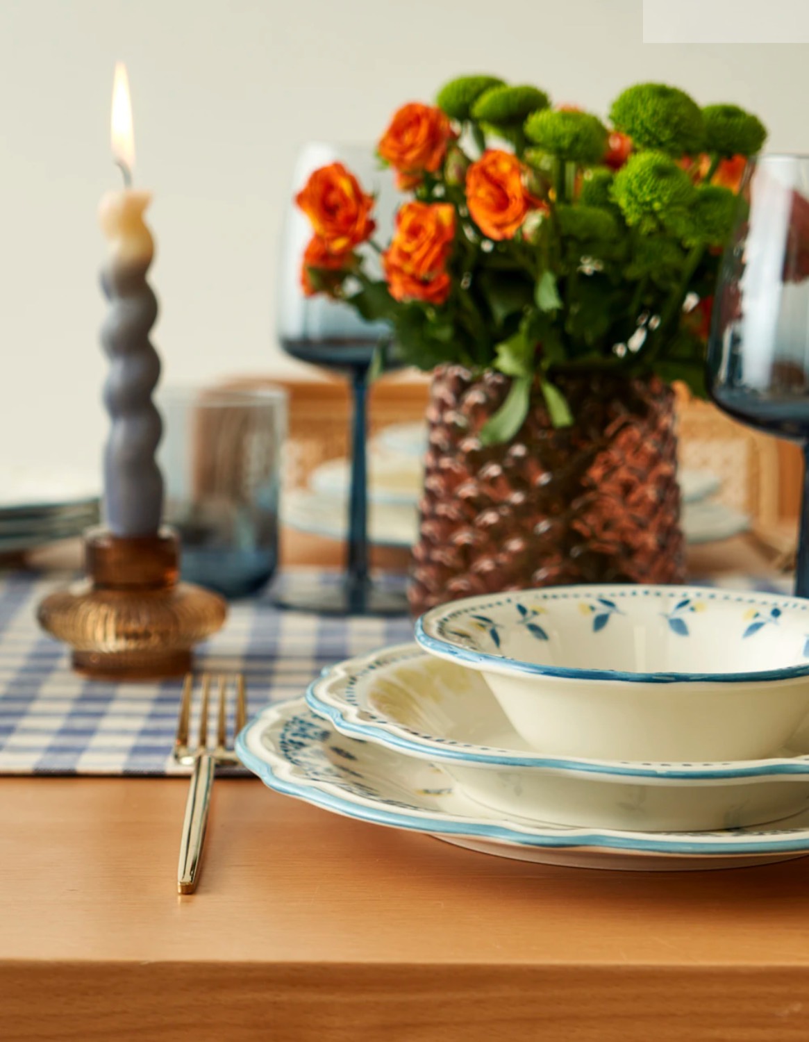 سرویس غذاخوری ۲۴ پارچه برند bella maison طرح mabel
