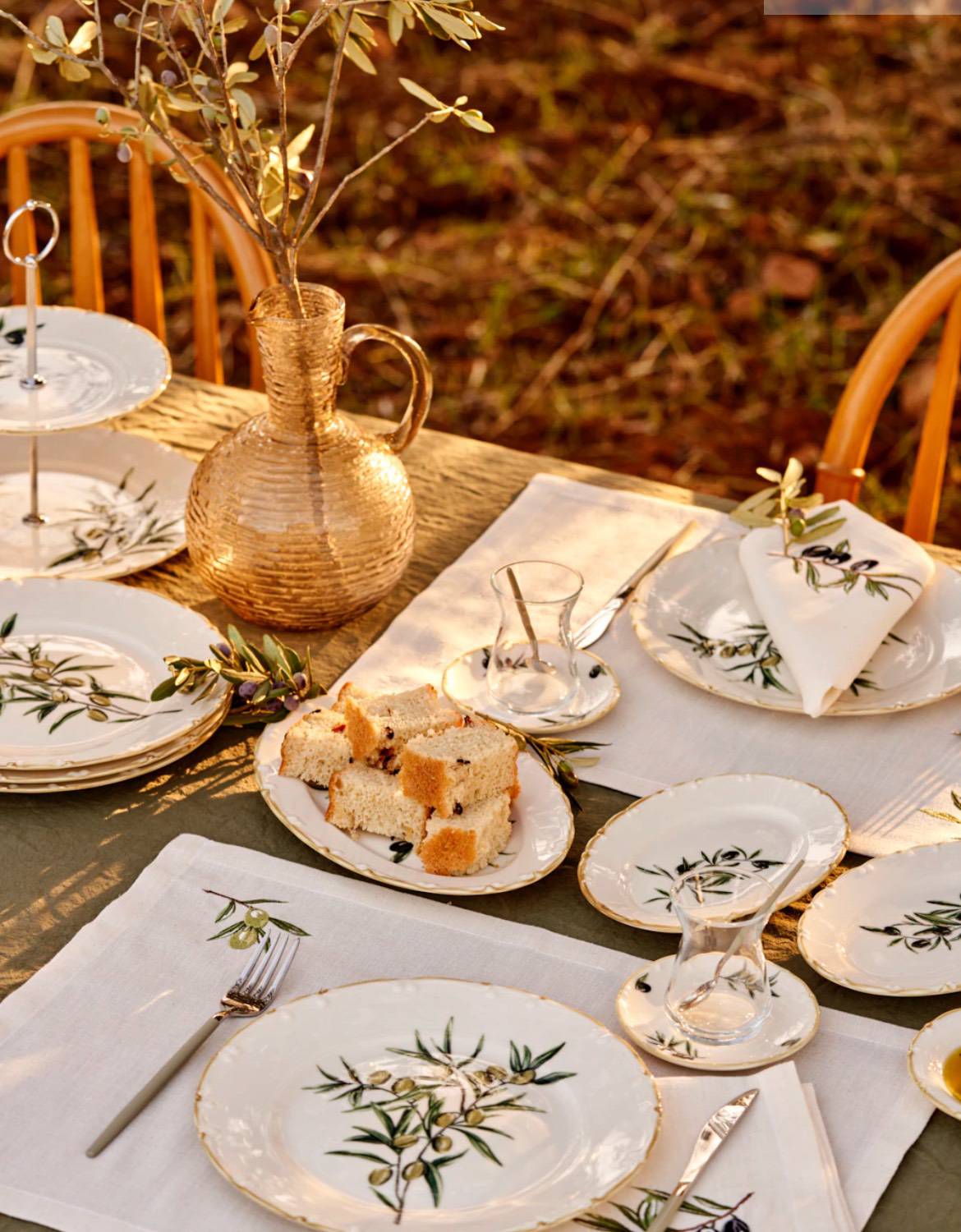 سرویس صبحانه‌خوری ۲۶ پارچه چینی از سری «Olive»