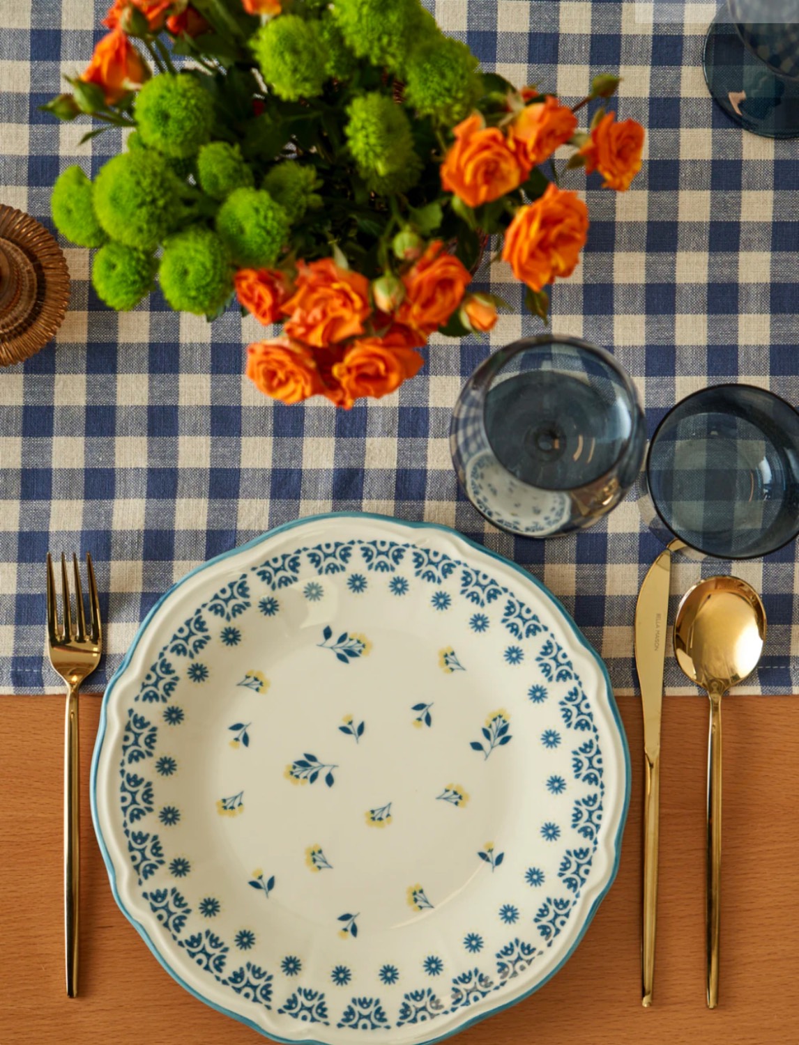 سرویس غذاخوری ۲۴ پارچه برند bella maison طرح mabel