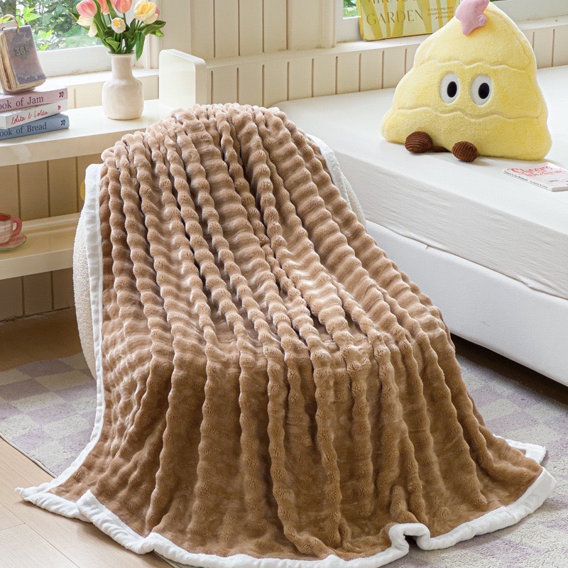 پتو 4 فصل خرگوشی باکیفیت | مناسب مسافرت و نوار دوزی شده