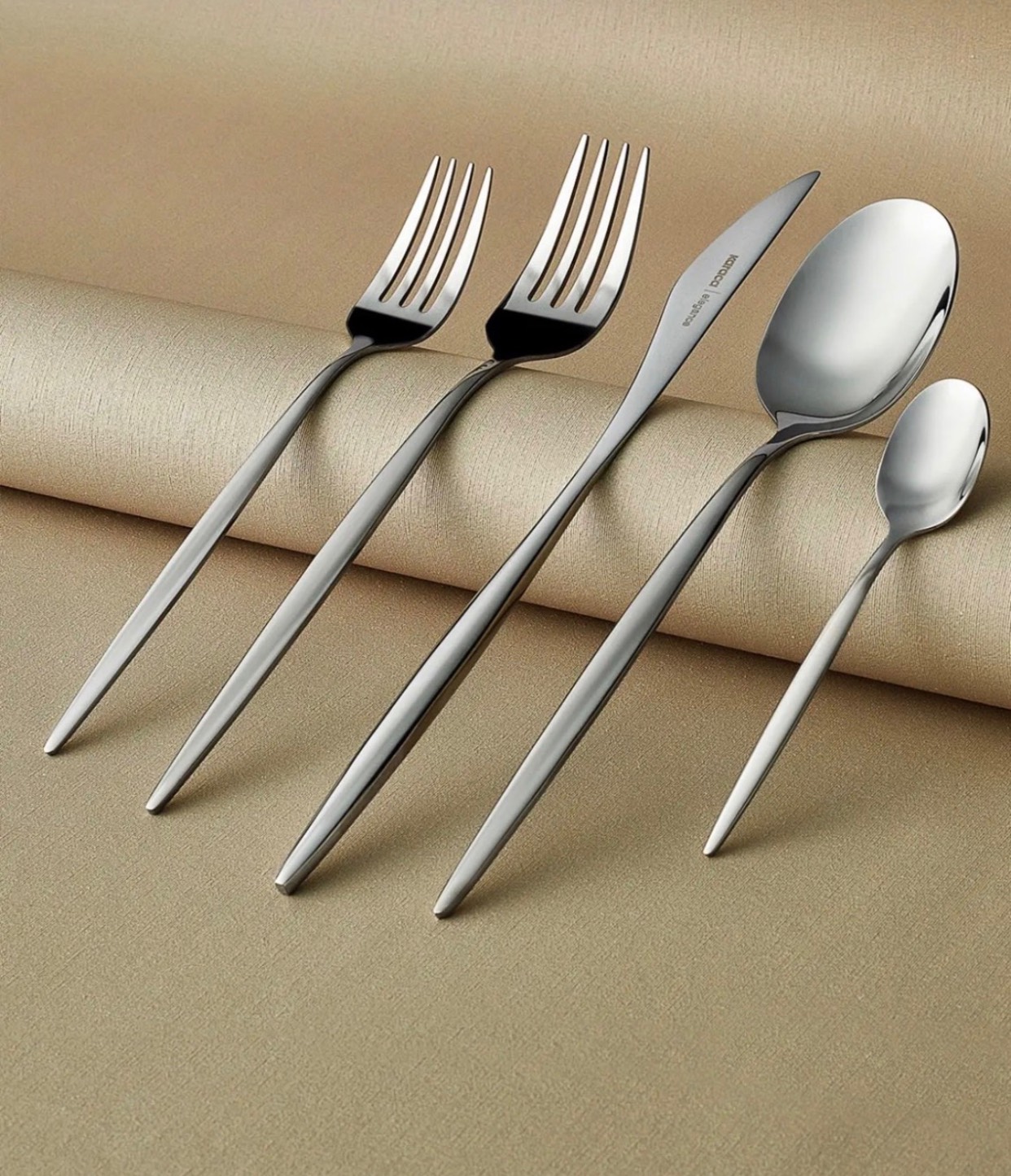 ست قاشق، چنگال و چاقو Karaca Lizbon (۶۰ پارچه / ۱۲ نفره)
